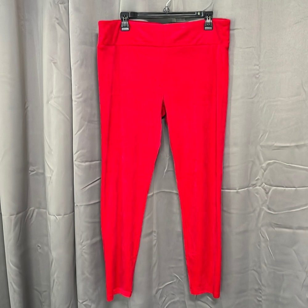 Red High-Waist Legging Super Plush Velour XXXL (21) NWT